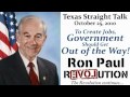 To Create Jobs, Government Should Get Out of the Way!